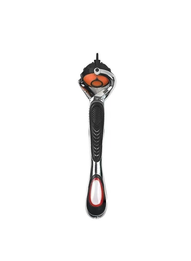 8 Replacement Cartridges for 5-Blade Razors - Includes FREE Handle & Travel Case | Ultra Sharp, Flexible Head & Lubricating Strip | Compatible with Series 5 Handles - Image 2